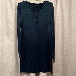 Polo Ralph Lauren Navy Blue Henley Dress Size Small